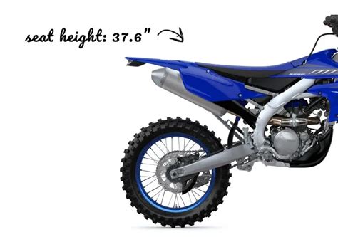 yamaha wr250f seat height